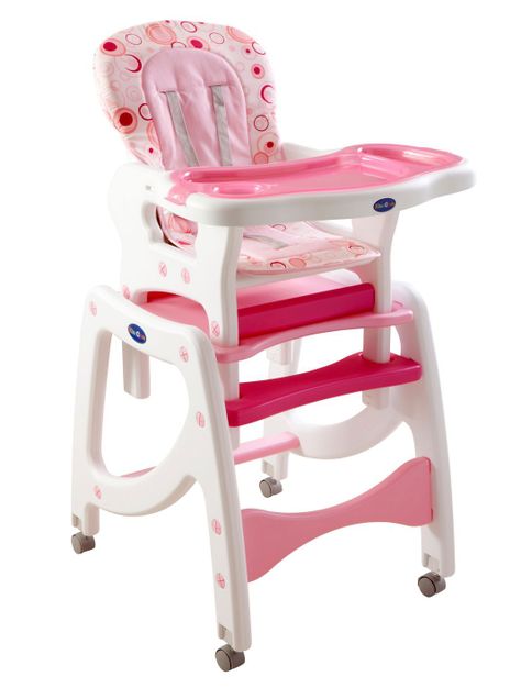 Silla Kidscool de Comer 3 Funciones en 1 Rosado Kidscool-0