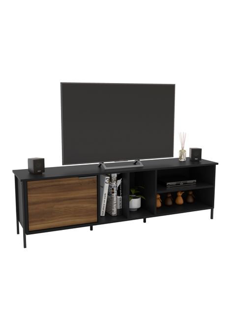 Rack Tv 65" 1 Puerta Onix Negro-0