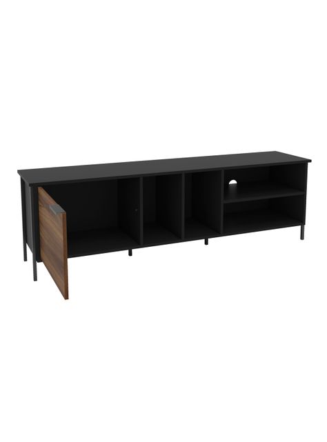 Rack Tv 65" 1 Puerta Onix Negro-2