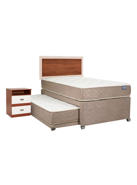 Diván Cama Bamboo 1.5 Plazas + Set Alicante-0