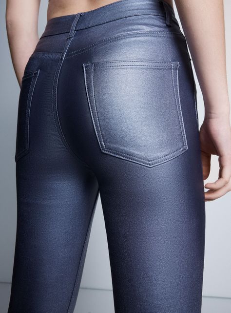 Jeans Skinny Efecto Piel Metalizado-3
