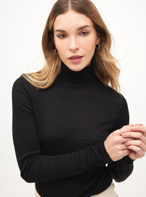 Polera Cuello Tortuga con Brillo Lurex-2