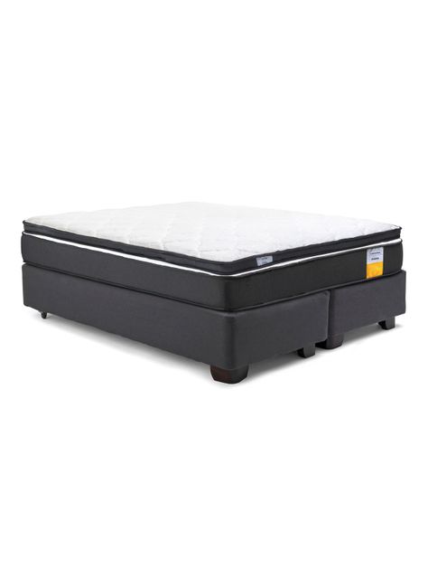 Cama Americana Funcional 2 Plazas Base Dividida + Topper-1