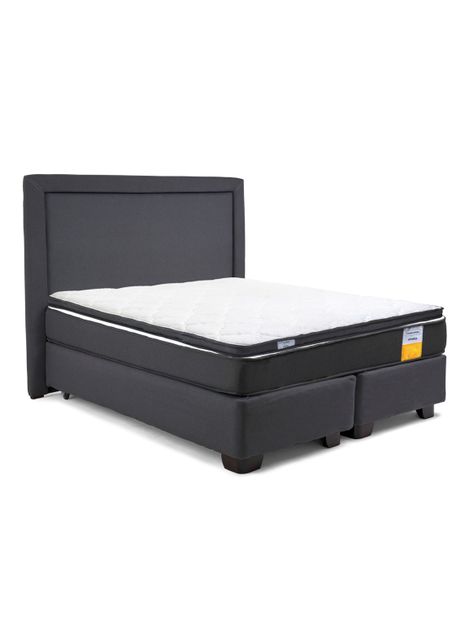 Cama Americana Funcional King + Respaldo + Topper-1