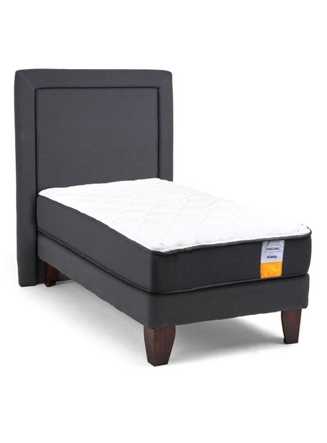 Cama Europea Funcional 1 Plaza Plus + Respaldo-1