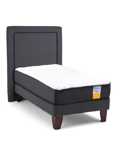 Cama Europea Funcional 1.5 Plazas Plus + Respaldo-1