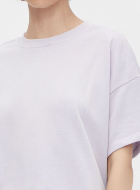 Polera Lila Lisa Manga Corta-2