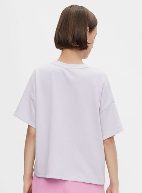 Polera Lila Lisa Manga Corta-1