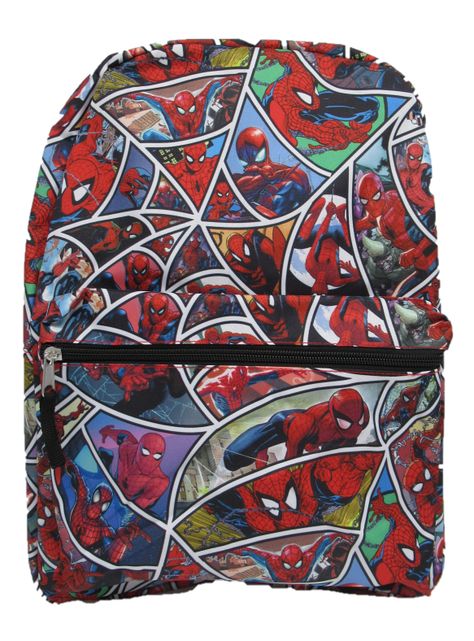 Mochila Spiderman Juvenil Cierre-0