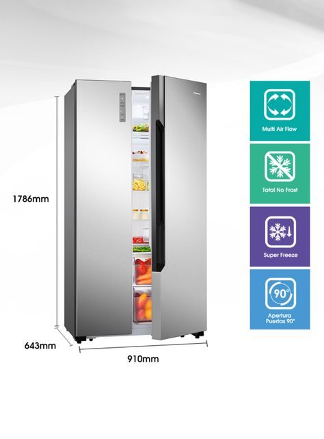 Refrigerador Side By Side No Frost 508 Litros RC-67WS2-1