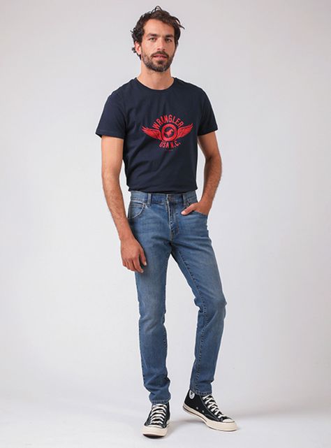 Jeans Skinny Fit Bryson Azul-3