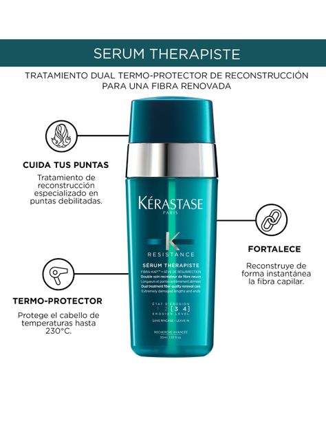 Serum Reconstrucción Cabello Muy Dañado Sérum Thérapiste Resistance 30ml-3