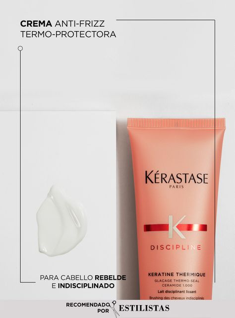 Crema Termo-Protectora Anti-Frizz Cabello Indisciplinado Keratine Thermique Discipline 150ml-1