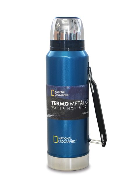 Termo National Geographic Metálico 1200ml Azul-0