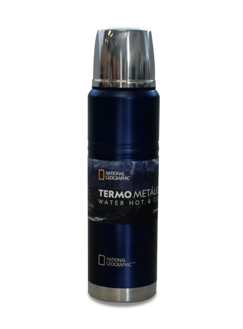Termo National Geographic Metálico 500ml Azul-0