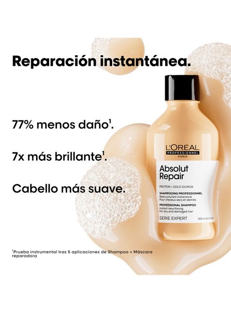 Shampoo Reparación Cabello Dañado Absolut Repair 300 ml-1