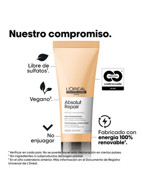 Acondicionador Reparación Cabello Dañado Absolut Repair 200 ml-4