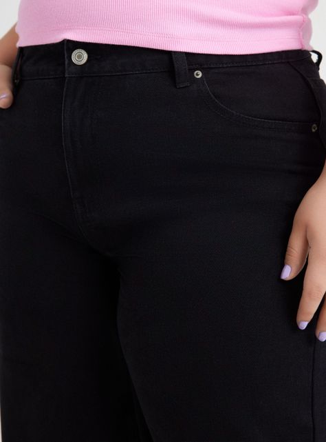 Jeans Wide Leg con Botón y Cierre-2