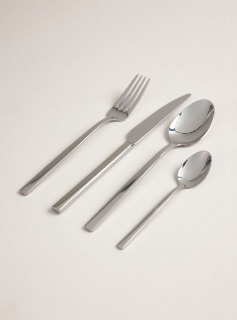 Set Cubiertos Cuadrados 24 Piezas-0