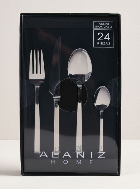 Set Cubiertos Cuadrados 24 Piezas-3