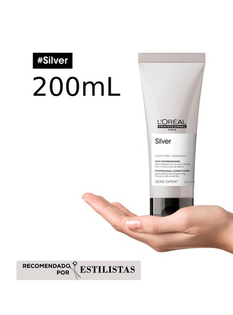 Acondicionador Matizador Violeta Cabello Grises y Blancos Silver 200 ml-3