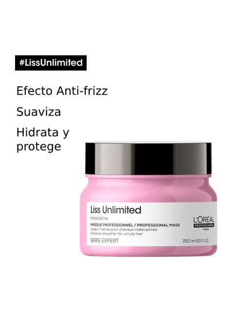 Máscara Anti-Frizz Cabello Liso Liss Unlimited 250 ml-1