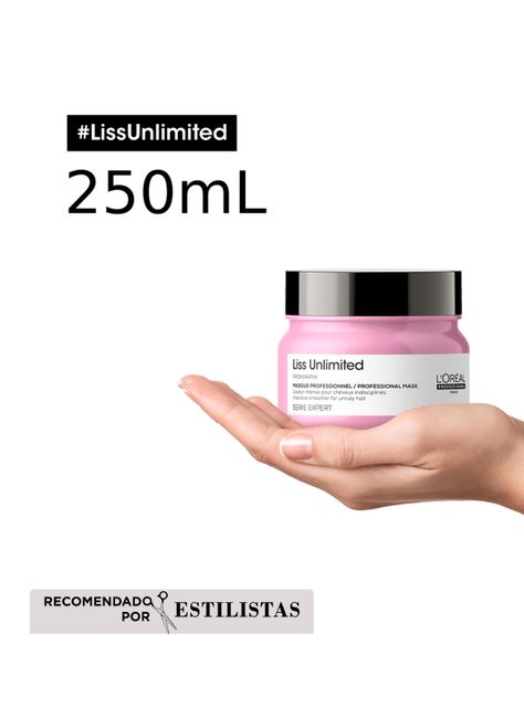 Máscara Anti-Frizz Cabello Liso Liss Unlimited 250 ml-3