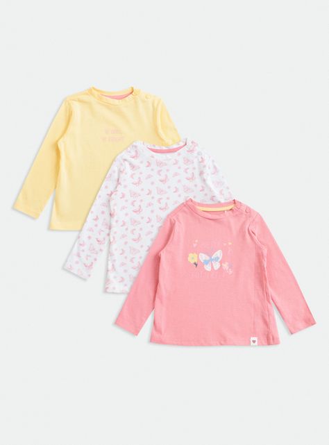 Tripack Polera Manga Larga Niña-0