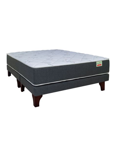 Cama Europea Aloe Vera 2 Plazas Base Dividida-0