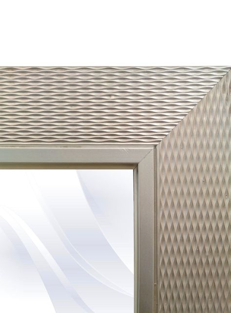 Espejo Biselado con Relieves Plateado 80x166 cm-2