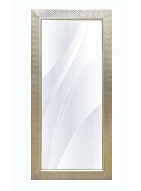 Espejo Biselado con Relieves Plateado 80x166 cm-0