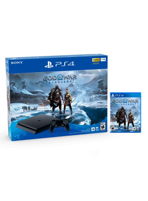 Consola PS4 1TB con Disco + Juego God of War Ragnarok-0