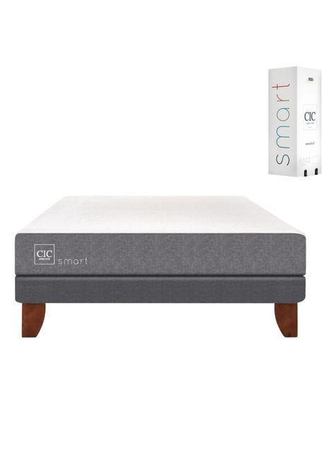 Cama Europea Smart 2 Plazas Base Normal-1