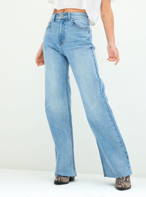 Jeans Mezclilla Básico Flare Fit-0