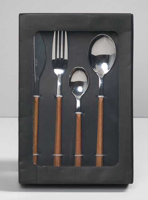 Set de Cubiertos 24 Piezas Madera-2