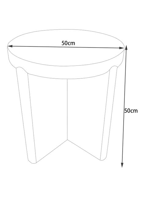 Mesa Lateral Pampilla 50 cm-2
