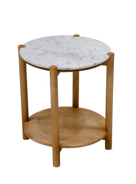 Mesa Lateral Tirana Mármol 60 cm-4