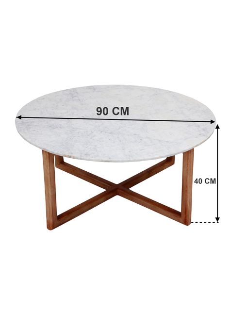 Mesa de Centro Tirana Mármol 90 cm-2