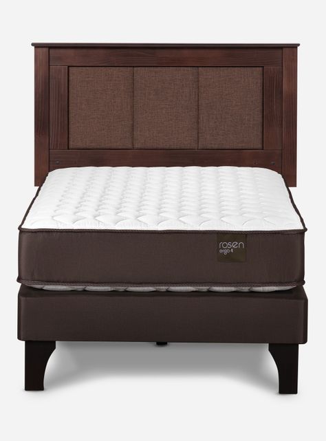 Cama Europea Ergo T 1.5 Plazas + Respaldo Rachel-0