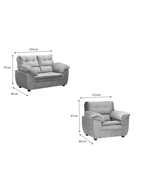 Juego de Living Liverpool 2.1.1 Cuerpos Felpa-1