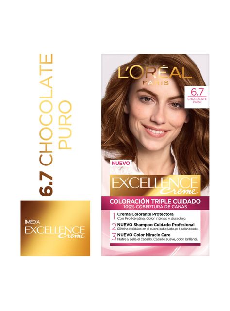 Tintura Excellence Cabello Creme 6.7 Chocolate Profundo-0