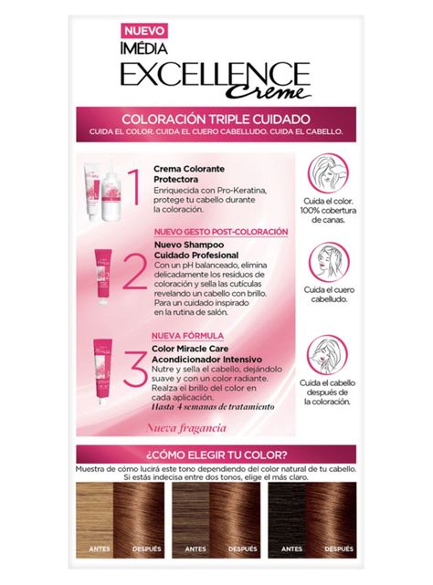 Tintura Excellence Cabello Creme 6.7 Chocolate Profundo-5
