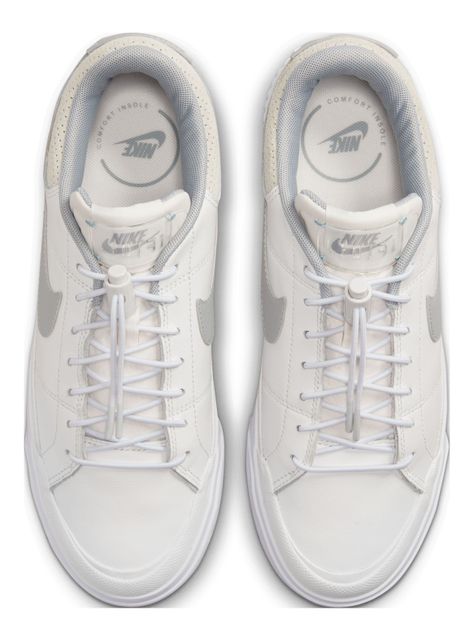 Zapatilla Urbana Aterciopelada Court Legacy Lift Mujer-3