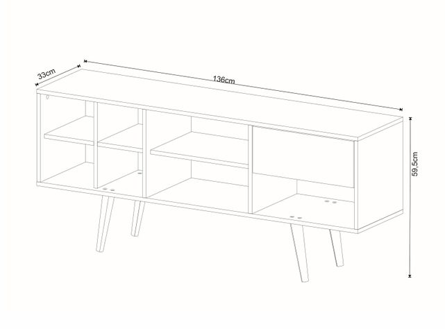 Rack Tv 50" Sónico R1462-1