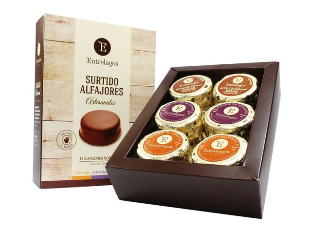 Estuche 12 Alfajores Surtidos Entrelagos-0