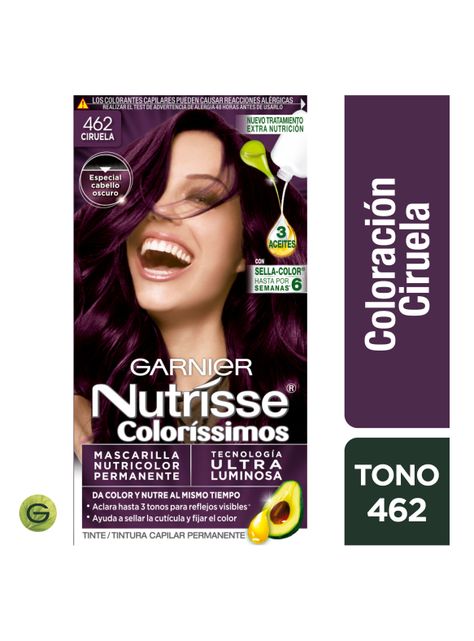 Tintura Garnier Nutrisse Cabello Colorissimos 462 Ciruela-1