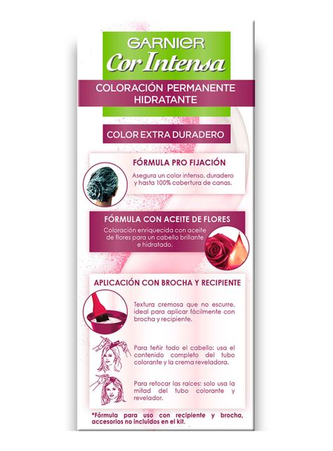 Tintura Cor Intensa Intensa 5.3 Castaño Claro Dorado Garnier Nutrisse-2