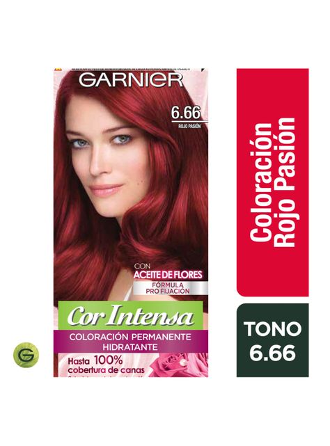 Tintura Cor Intensa Cabello Intensa 6.66 Rojo Pasion Garnier Nutrisse-2