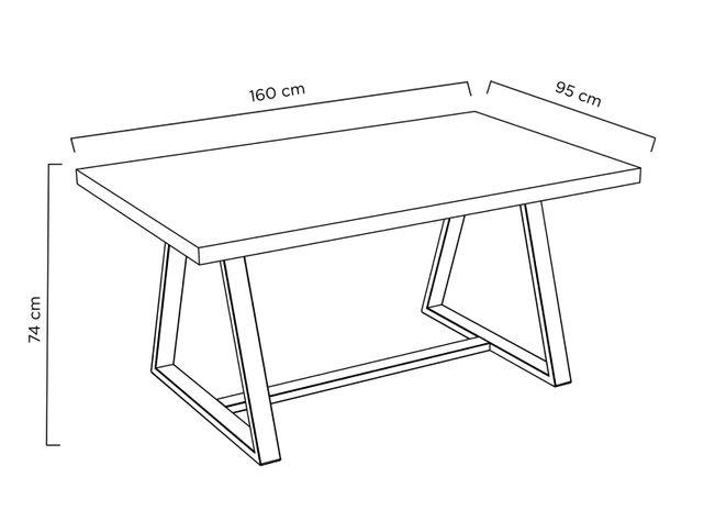 Mesa Medular de Comedor Pablo 6 Personas-1