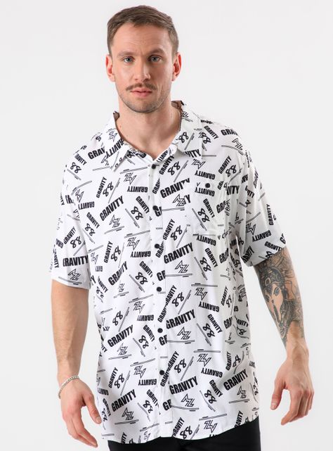 Camisa Manga Corta Negro Full Print Meta X Metalinguistica-0